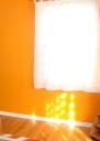 Orange Wall Sunlight